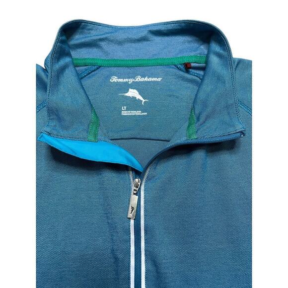 Tommy Bahama Men’s 1/4 Zip Performance Pull Over / Long Sleeve Shirt - LT - Picture 3 of 8